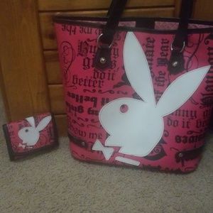 Playboy purse and wallet